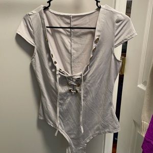 Bodysuit with Lace up size small